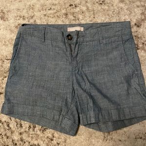 Banana Republic, cuffed jean shorts, size 0, good condition
